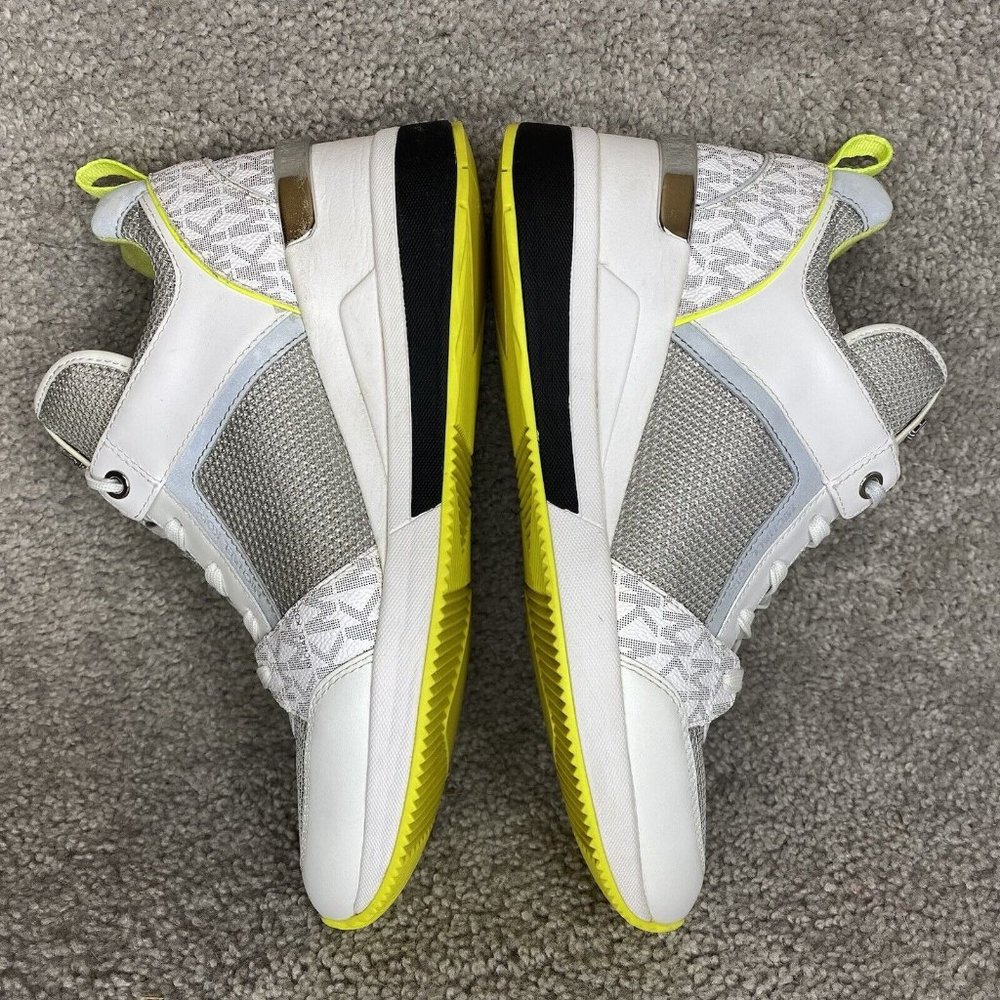 Michael Kors White and Silver Sneakers - Picture 5 of 9
